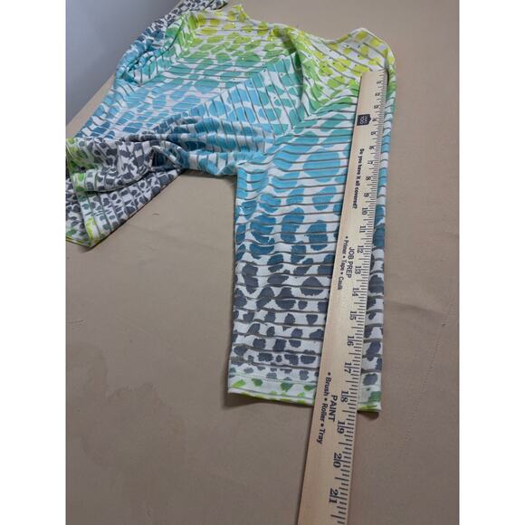 Beautiful Women Blouse Sz M 3/4 Sleeve See through Y2K Coastal Beach Minimalist - Picture 6 of 6